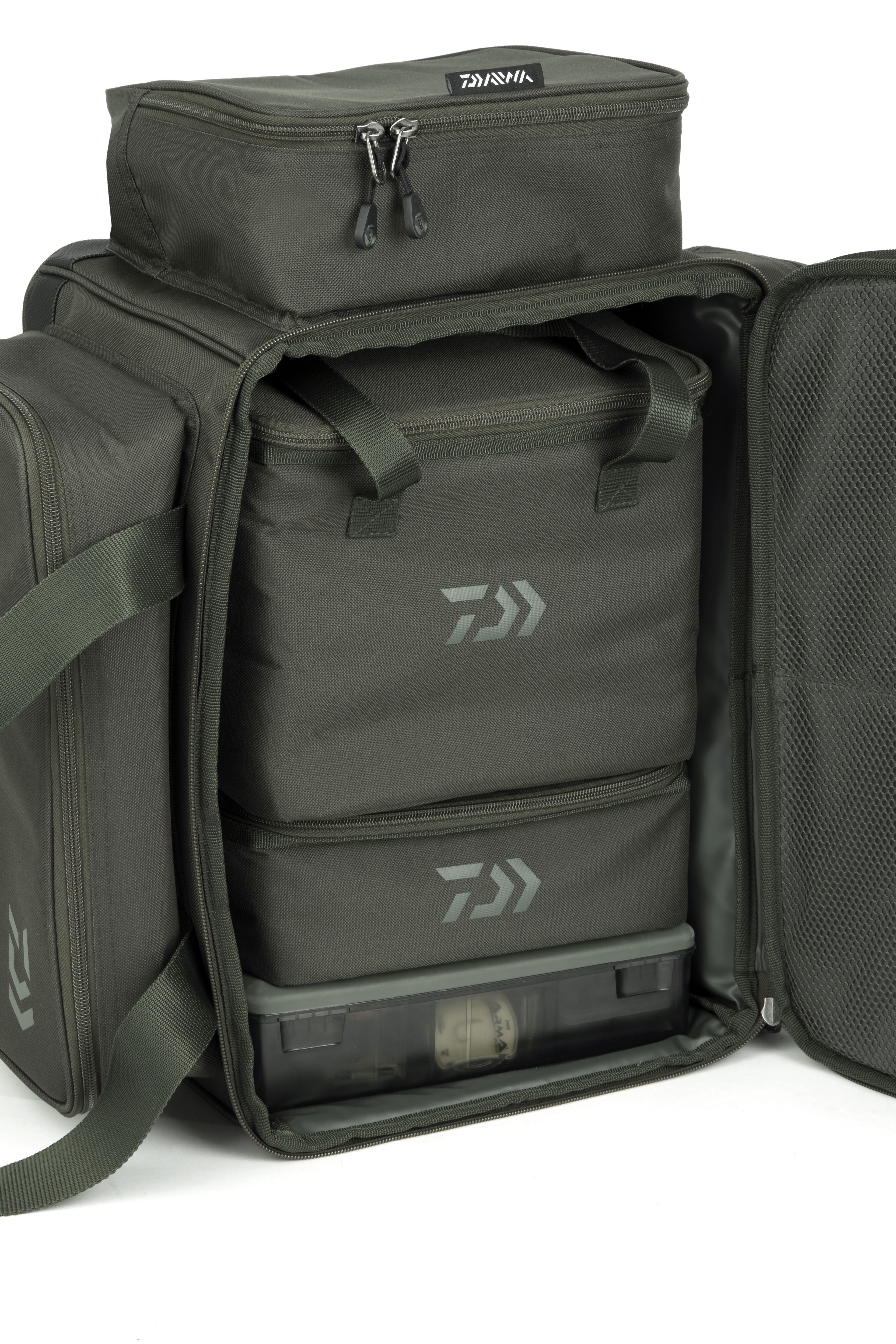 Borsa Accessori Daiwa Infinity System - 4L, Verde Oliva, Per Pesca - Foto 13